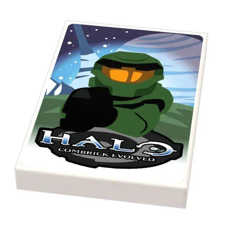 HALO: Bricks Evolved Video Game Cover (2x3 Tile) made using LEGO part - B3 Customs