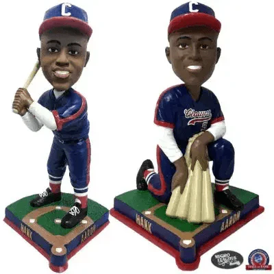 Hank Aaron Indianapolis Clowns Bobbleheads - Image 4