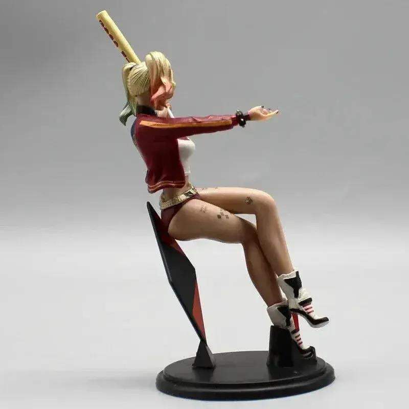 Harley Quinn Figure, Sexy Suicide Squad Joker Figurine, Marvel DC Gifts 4 in - Image 4