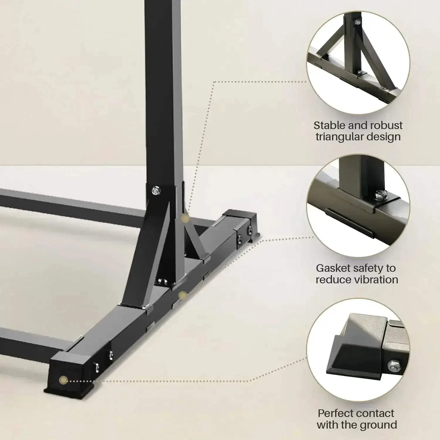 Heavy Duty Pull Up Tower Station With Rings 330LBS Capacity - Image 6
