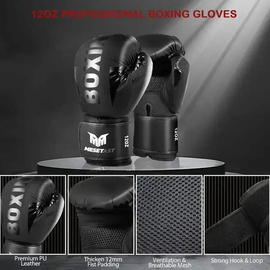 Heavy Punching Bag Set With Gloves For Home Gym Durable - Image 3