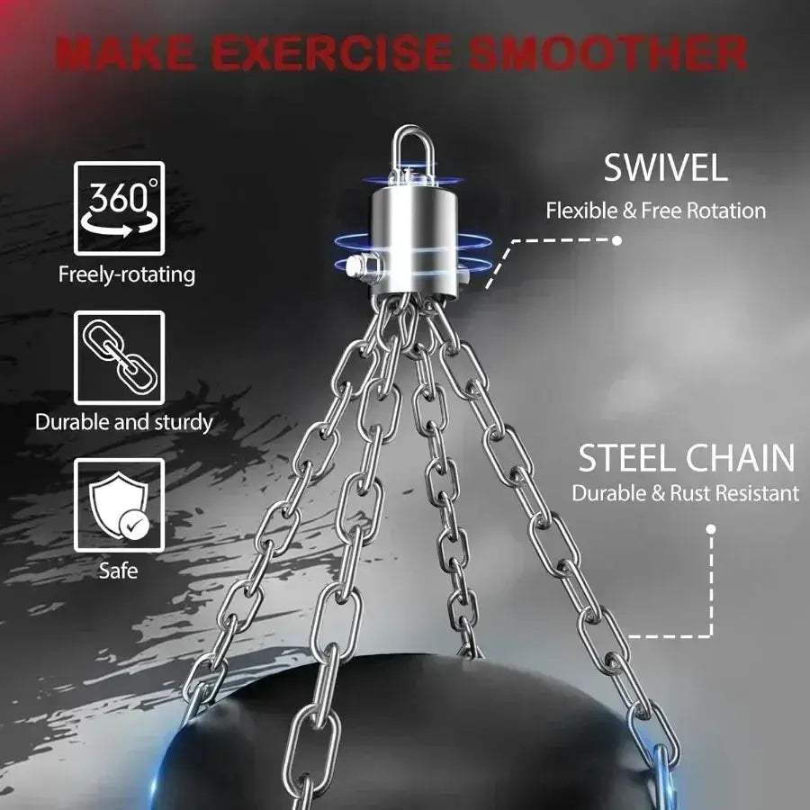 Heavy Punching Bag Set With Gloves For Home Gym Durable - Image 6