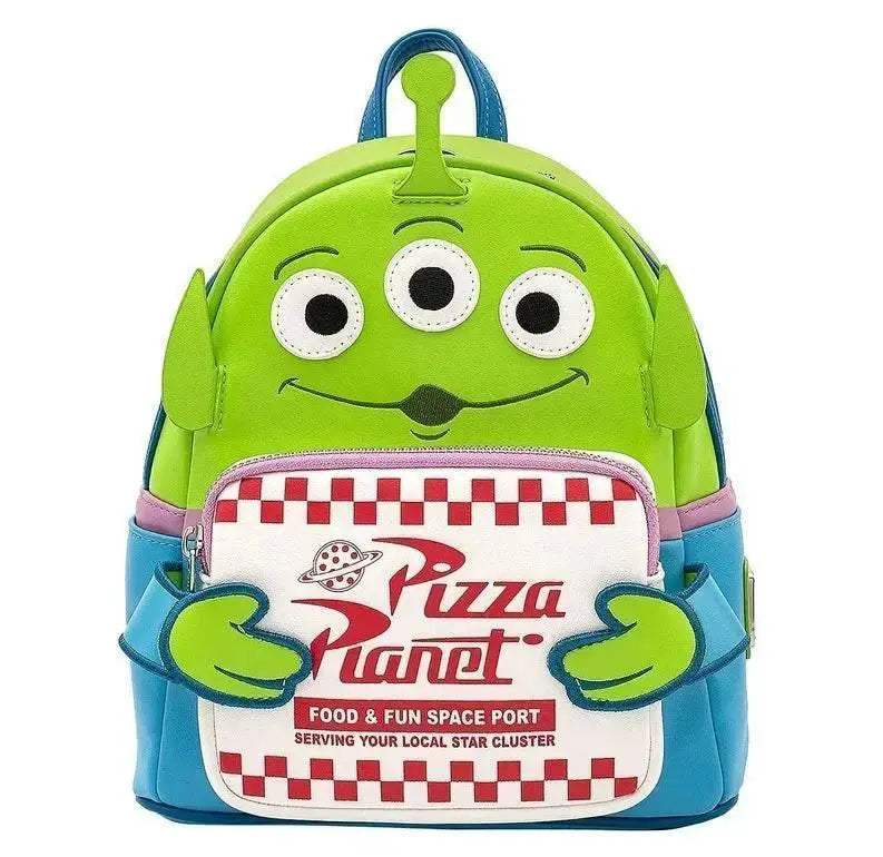 High Quality Leather Backpack With Three Eyed Alien Toy Story 3 Design Birthday Gift For Girls - Image 32