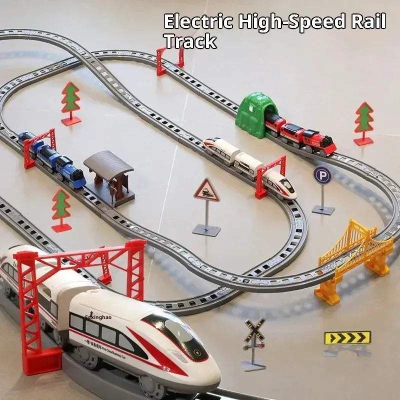 High Speed Electric Train Set For Kids Educational Track Playset - Image 2