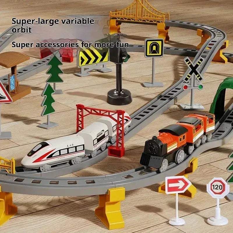 High Speed Electric Train Set For Kids Educational Track Playset - Image 3
