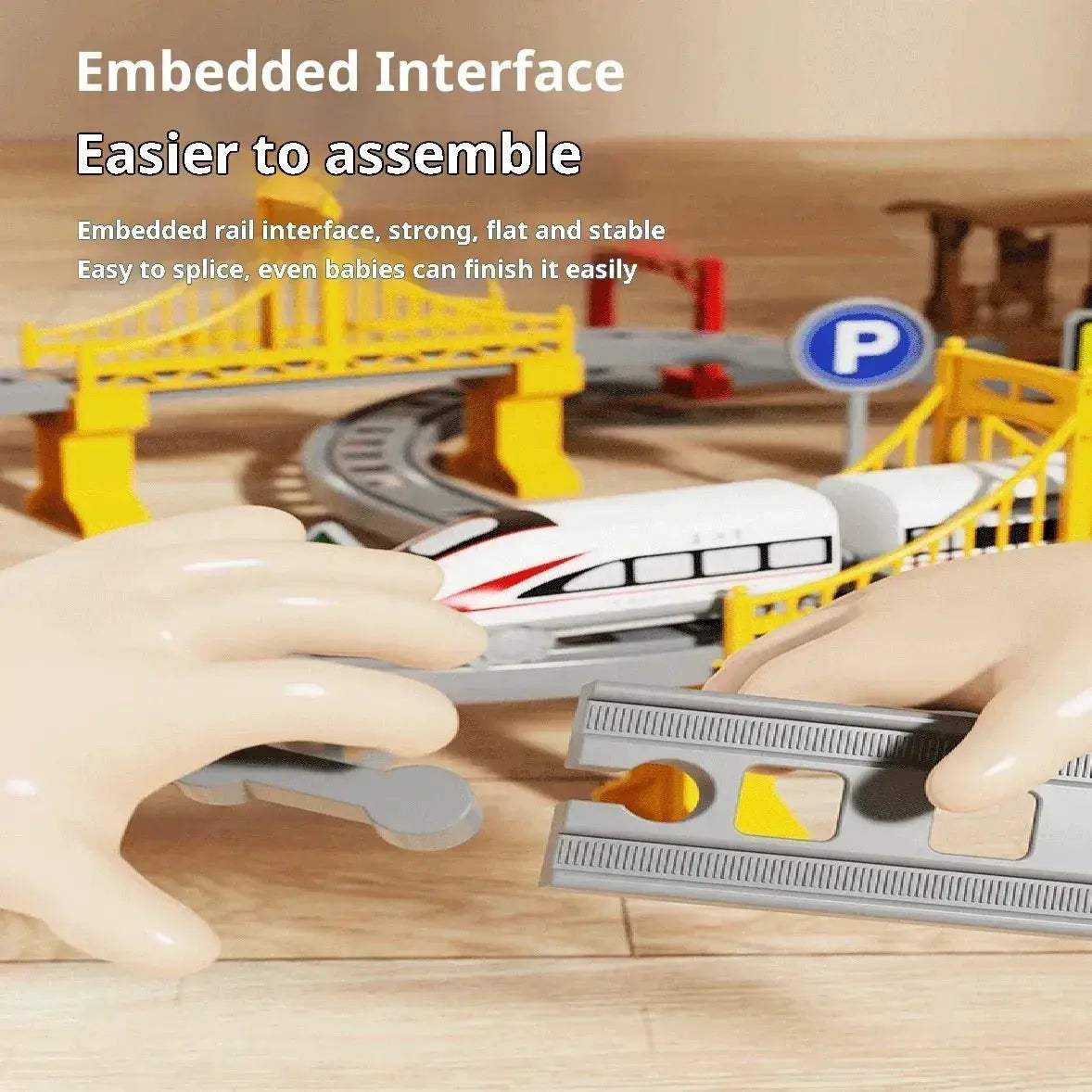 High Speed Electric Train Set For Kids Educational Track Playset - Image 4