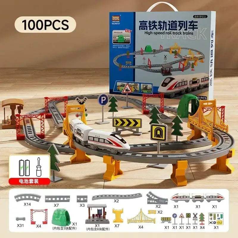 High Speed Electric Train Set For Kids Educational Track Playset - Image 7