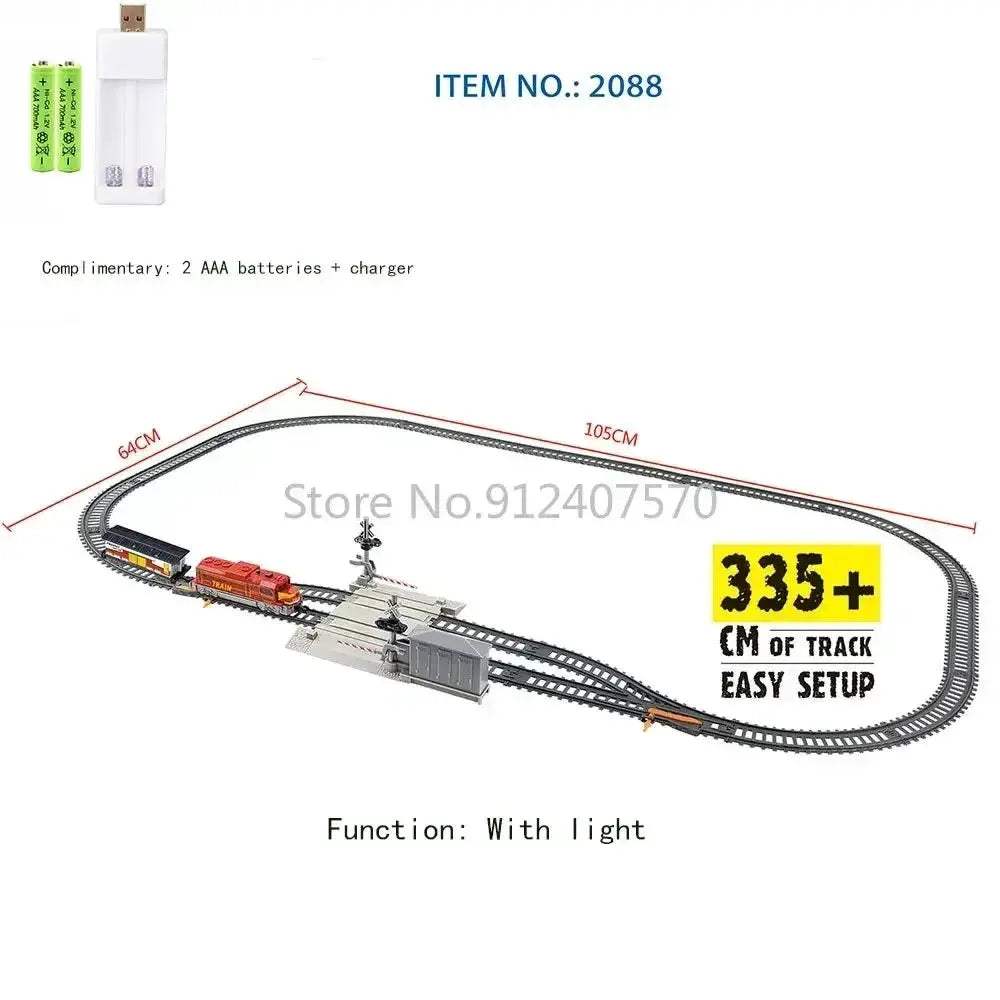 High Speed Electric Train Set Remote Control Model Railway - Image 12
