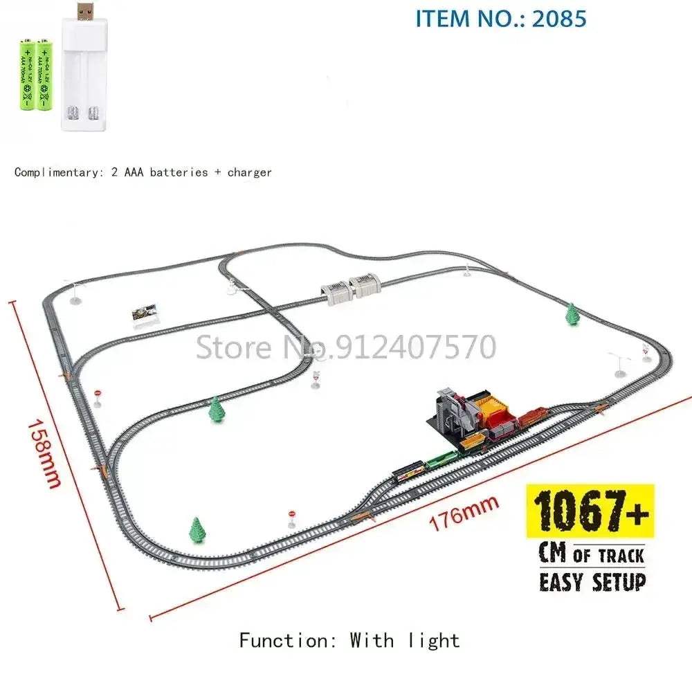 High Speed Electric Train Set Remote Control Model Railway - Image 15