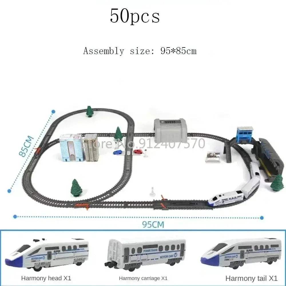 High Speed Electric Train Set Remote Control Model Railway - Image 4