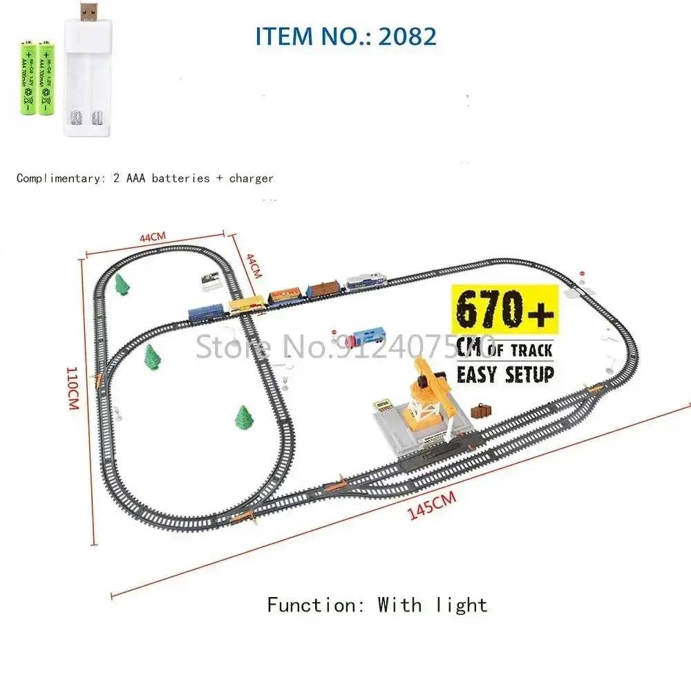 High Speed Electric Train Set Remote Control Model Railway - Image 9