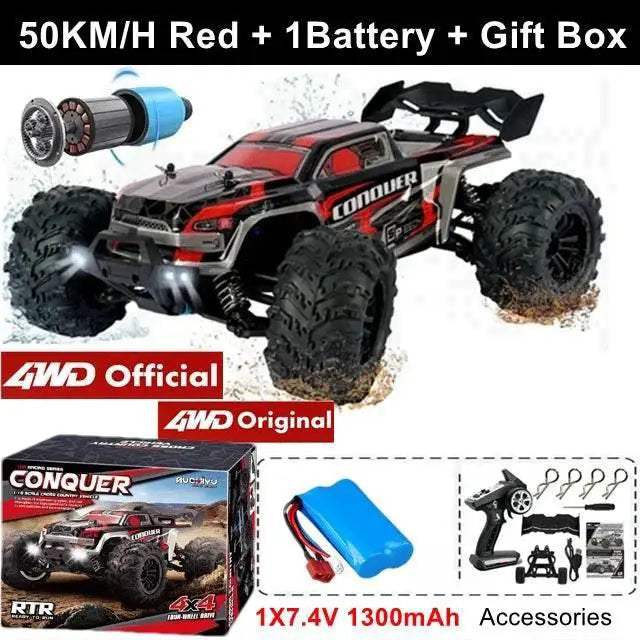 High Speed RC Car 4x4 Off Road Brushless Buggy For Kids - Image 10