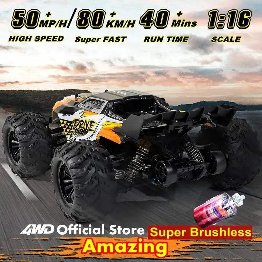 High Speed RC Car 4x4 Off Road Brushless Buggy For Kids - Image 5