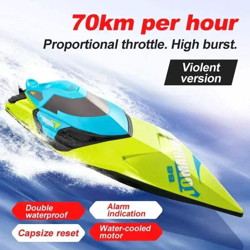 High Speed Remote Control Boat 50 KMH Waterproof RC Speedboat - Image 4