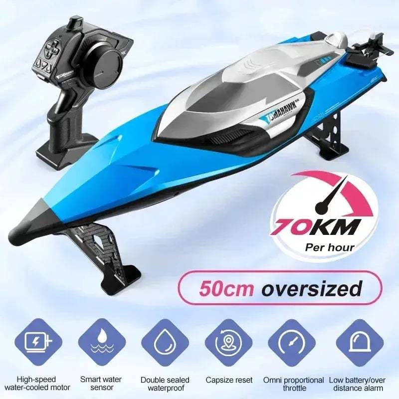 High Speed Remote Control Boat 50 KMH Waterproof RC Speedboat - Image 7