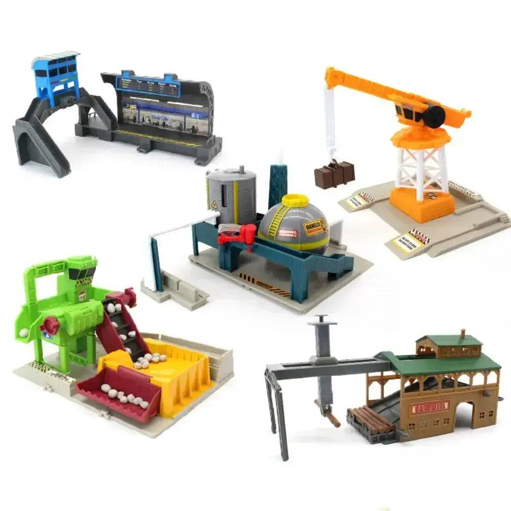 High Speed Train Set With Engineering Rails And Accessories