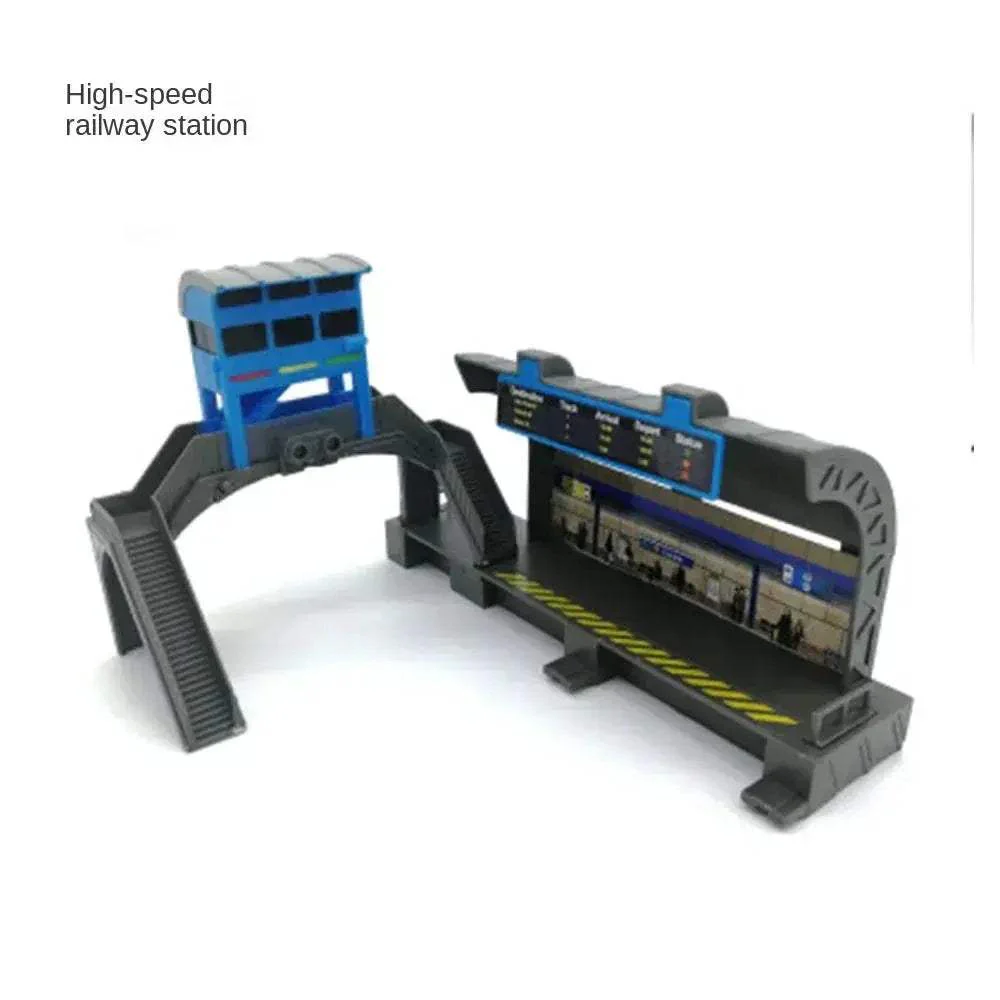 High Speed Train Set With Engineering Rails And Accessories - Image 10