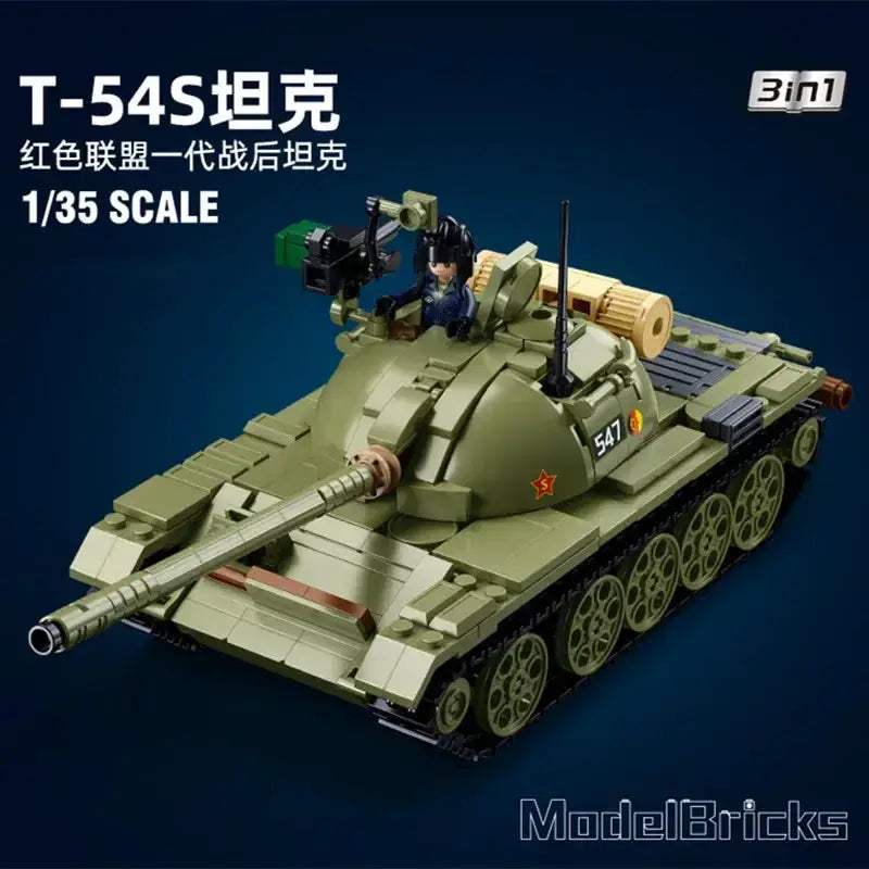 Highly Detailed Building Block Set Military Tank Transport Helicopter Gunship For Ages 12 And Up - Image 5