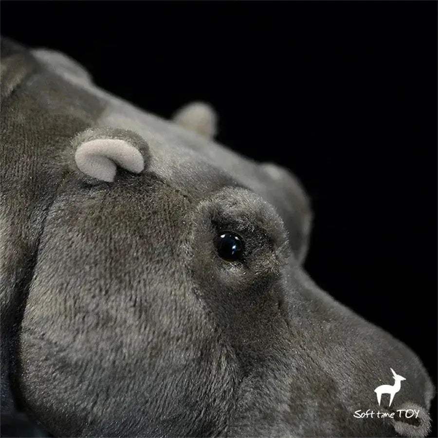 Hippo Plush Toy Lifelike Anime Cute Stuffed Animal - Image 4