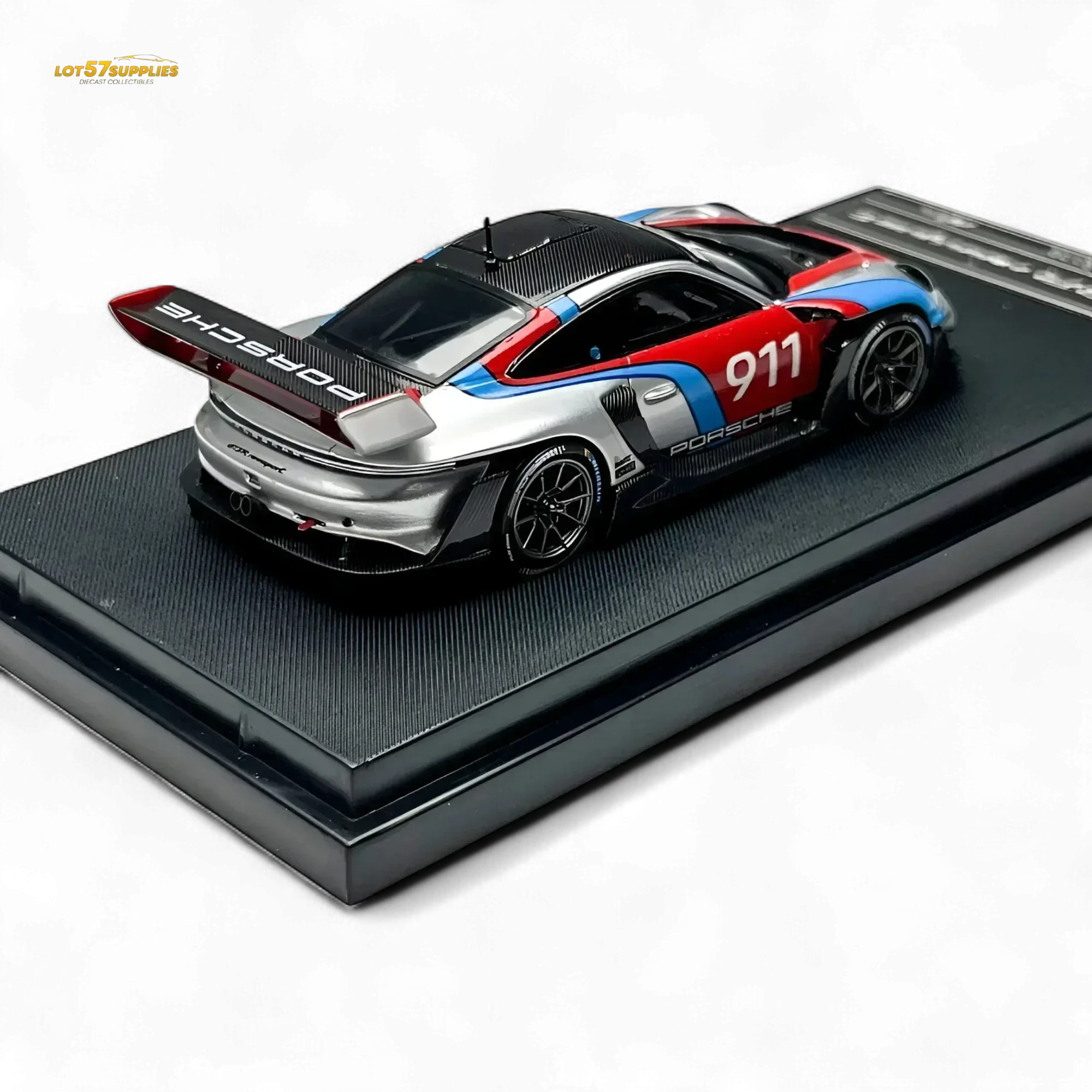 HKM Model Porsche 911 GT3 Rennsport Silver 1:64 - Image 2