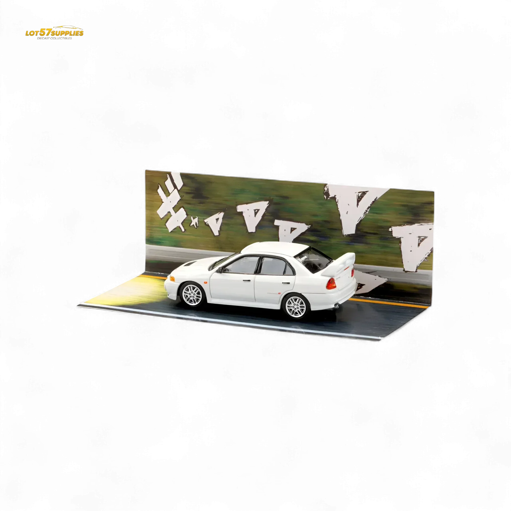 Hobby Japan Mitsubishi Lancer Evolution IV White 1:64 - Image 7