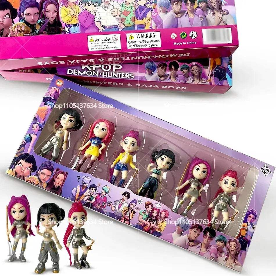 Kpop Demon Hunters Action Figures 6 Piece Gift Set - Image 4