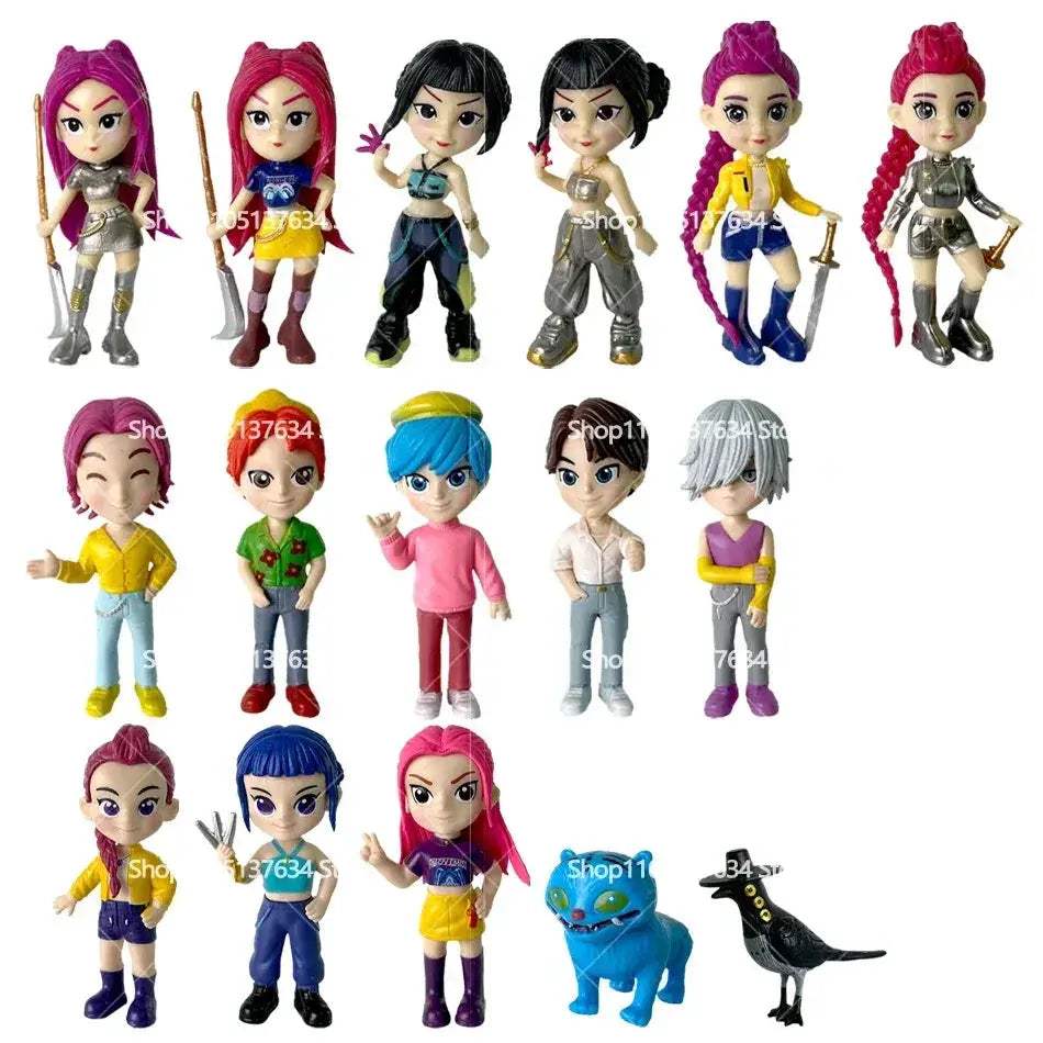 Kpop Demon Hunters Six Piece Action Figure Set Collectible Gift - Image 5