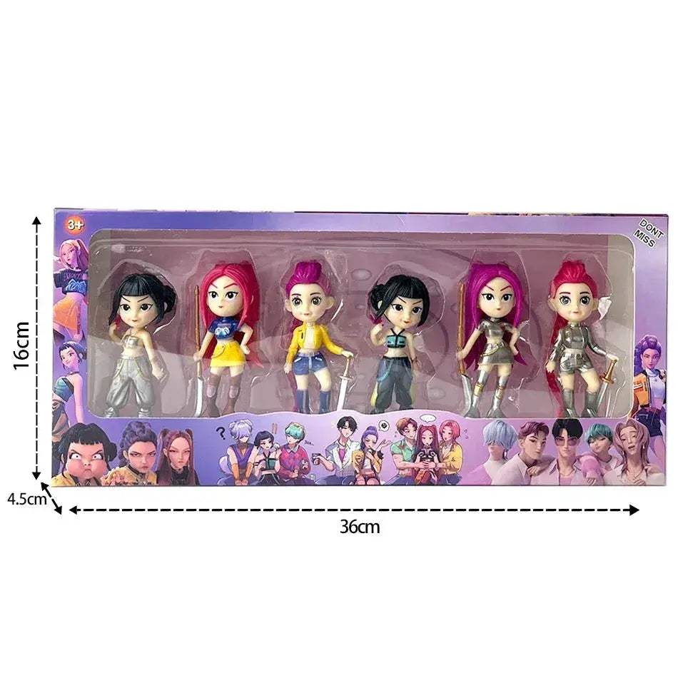 Kpop Demon Hunters Six Piece Action Figure Set Collectible Gift - Image 9