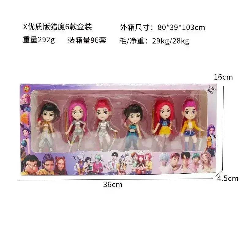 Kpop Demon Hunters Action Figure Set 6 Pack Collectible Figures - Image 6