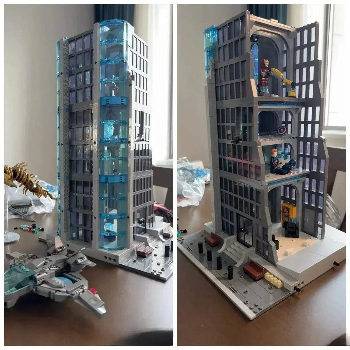Avengers Tower Building Blocks Set With Lights And Figures - Image 3