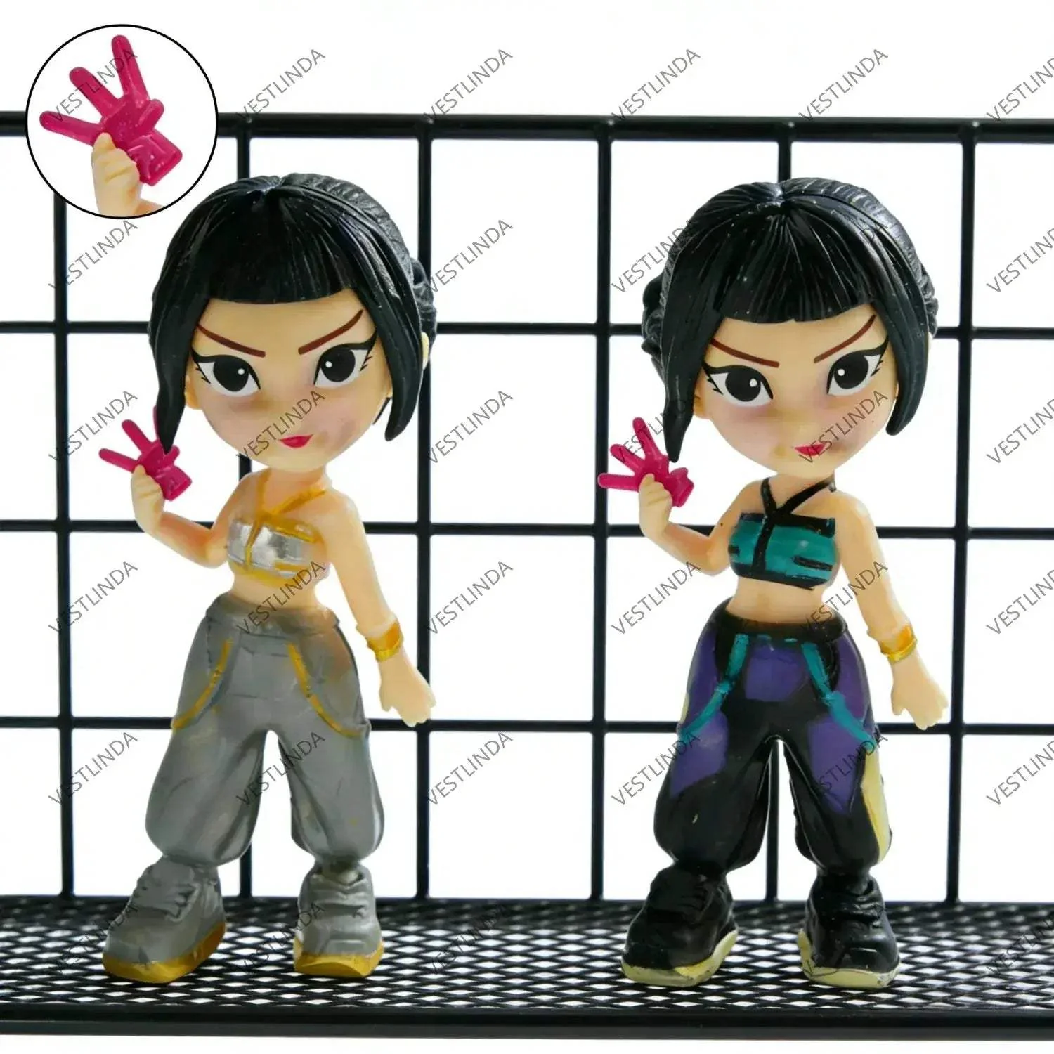 Demon Hunter Action Figures Anime Collectibles Set Rumi Mira Zoey - Image 3