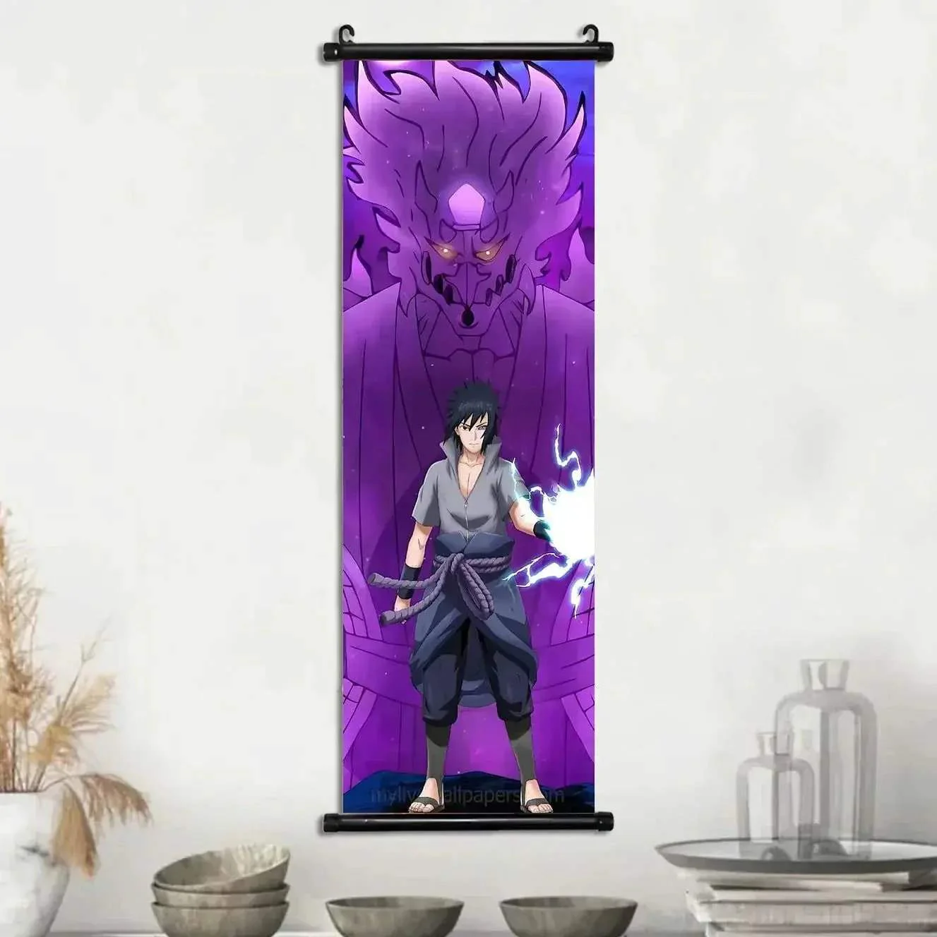 Hot NARUTO Shippuden Anime Scroll, Canvas Wall Art Hanging Posters, Konaha Leaf Ninjas and More - Image 11