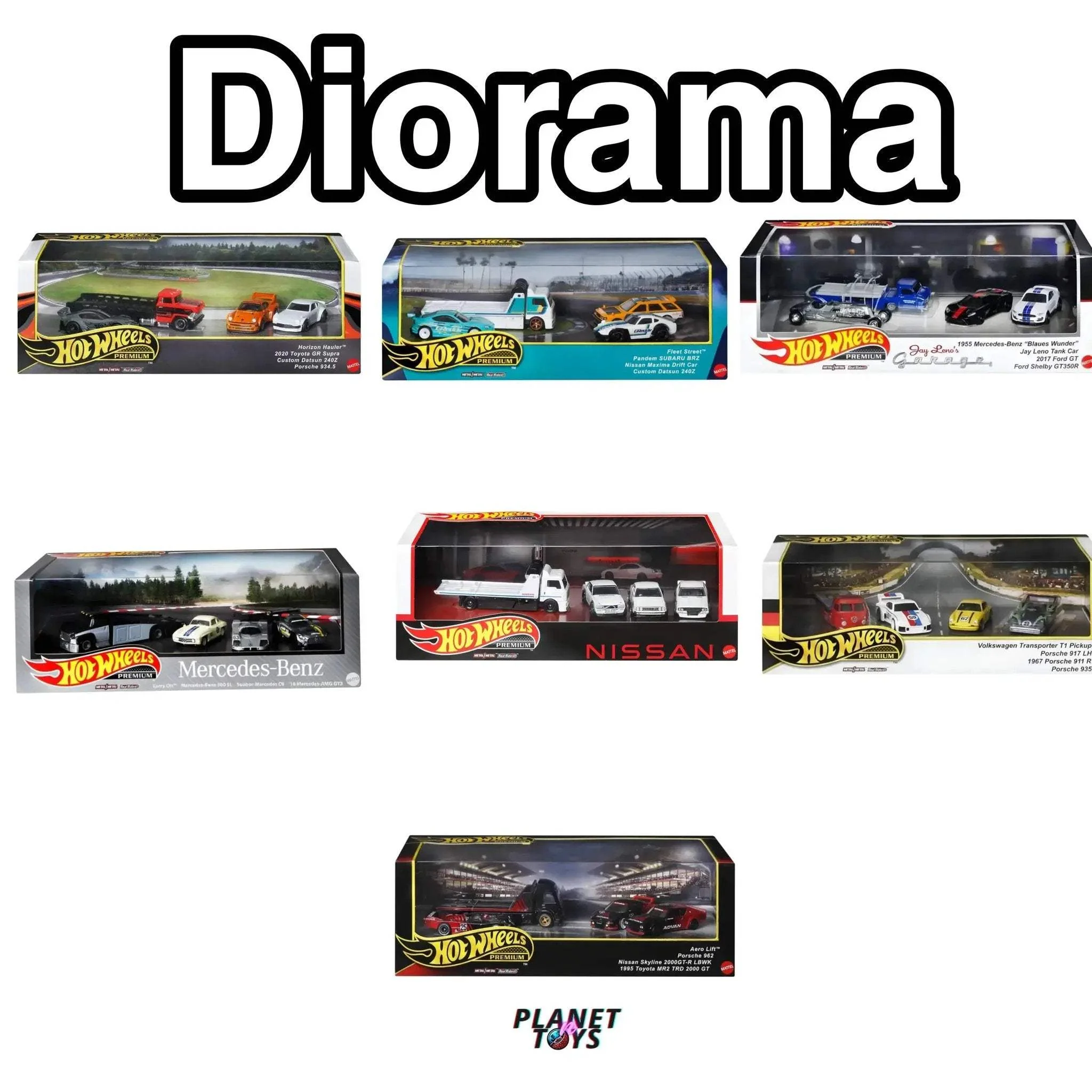 Hot Wheels Premium Diorama Set 1:64 Assorted - Image 2