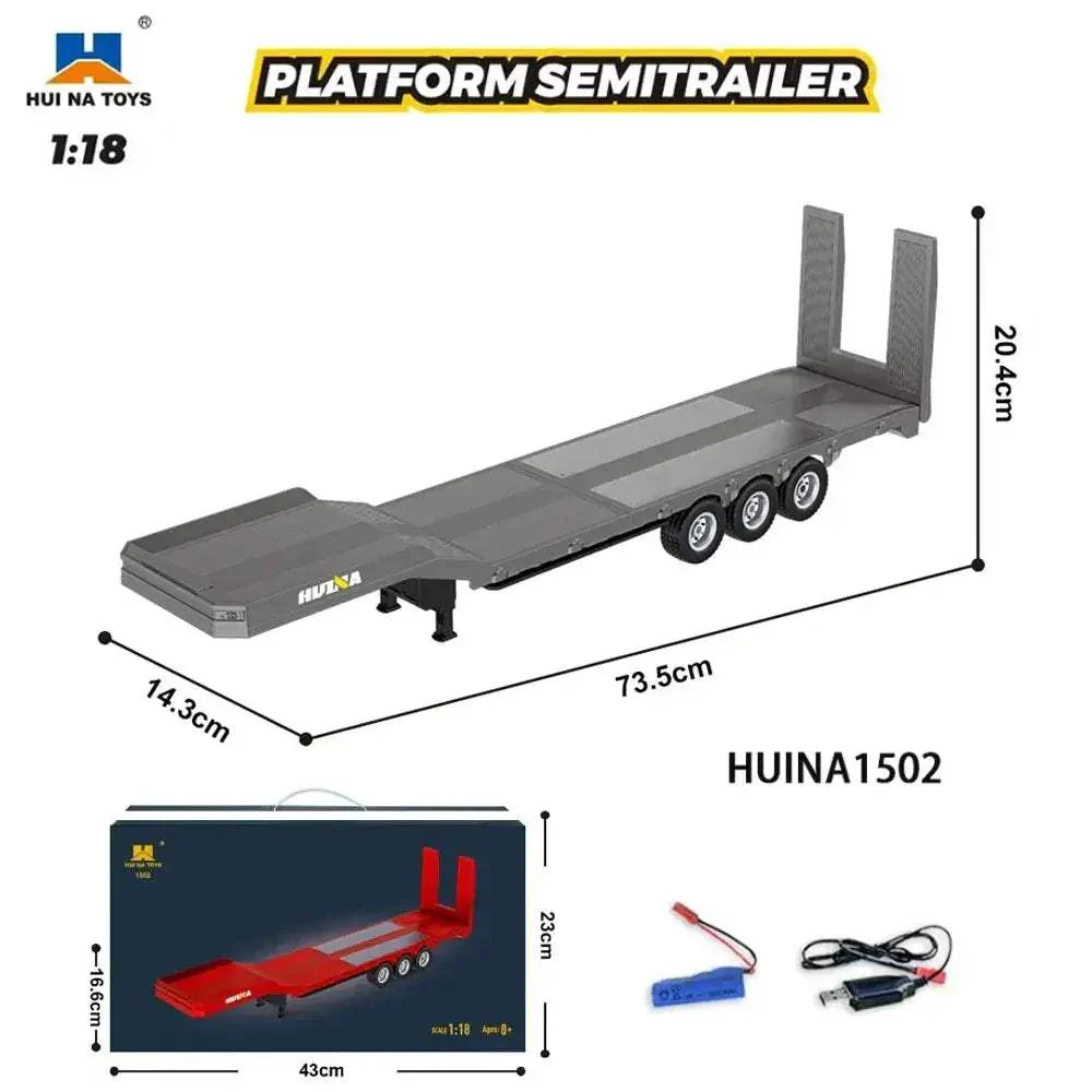 Scania Alloy RC Truck With Light Sound And Trailer - Image 11
