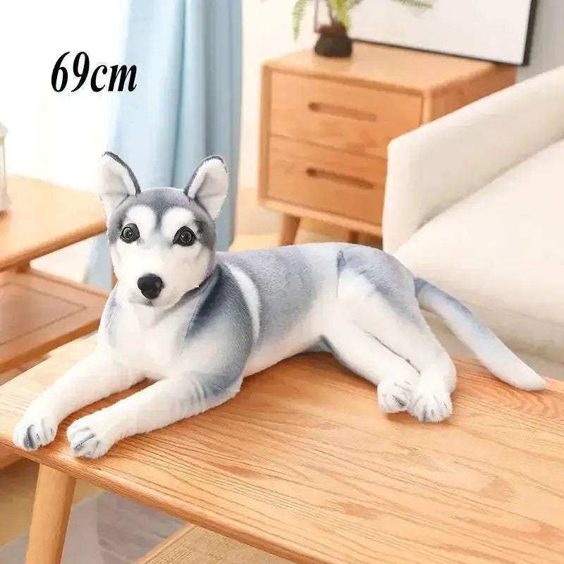 Husky Plush Toy Pillow Soft Stuffed Dog Gift For Kids - Image 7
