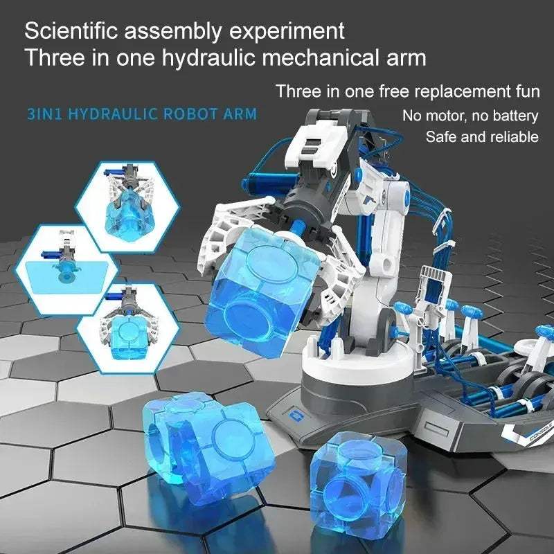 Hydraulic Robot Arm STEM Kit For Kids Learning Adventure - Image 3