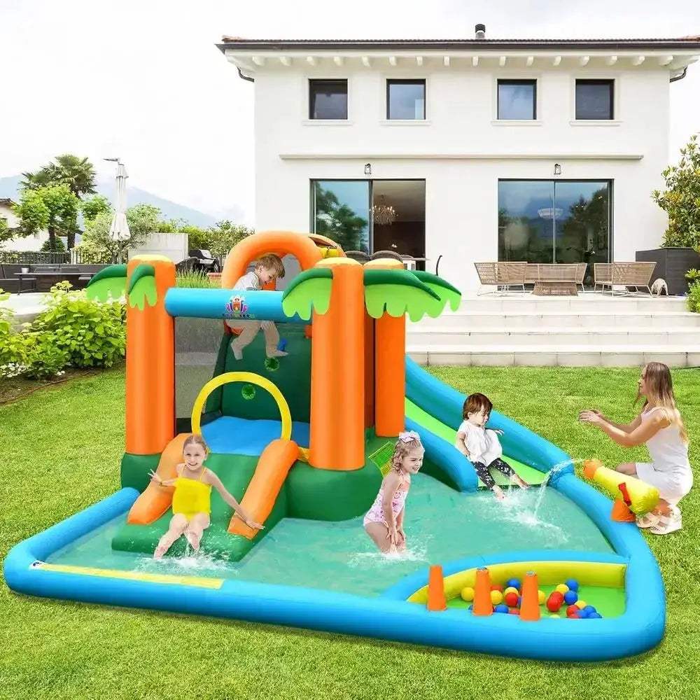 Inflatable Water Slide 7 In 1 Backyard Bouncy House - Image 2