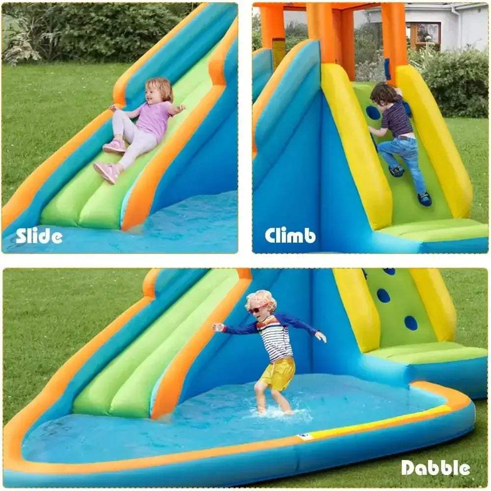 Kids Water Slide And Bounce House With Splash Pool - Image 2
