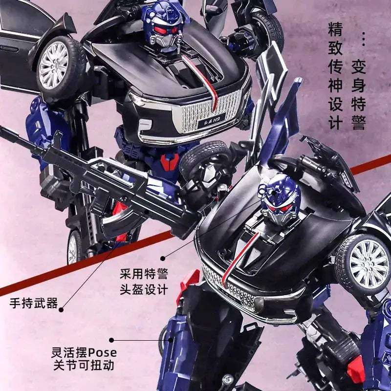 Transformation Li Jiang H9 Police Car Action Figure - Image 4