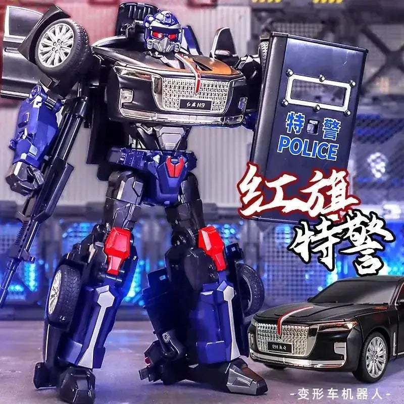 Transformation Li Jiang H9 Police Car Action Figure - Image 7
