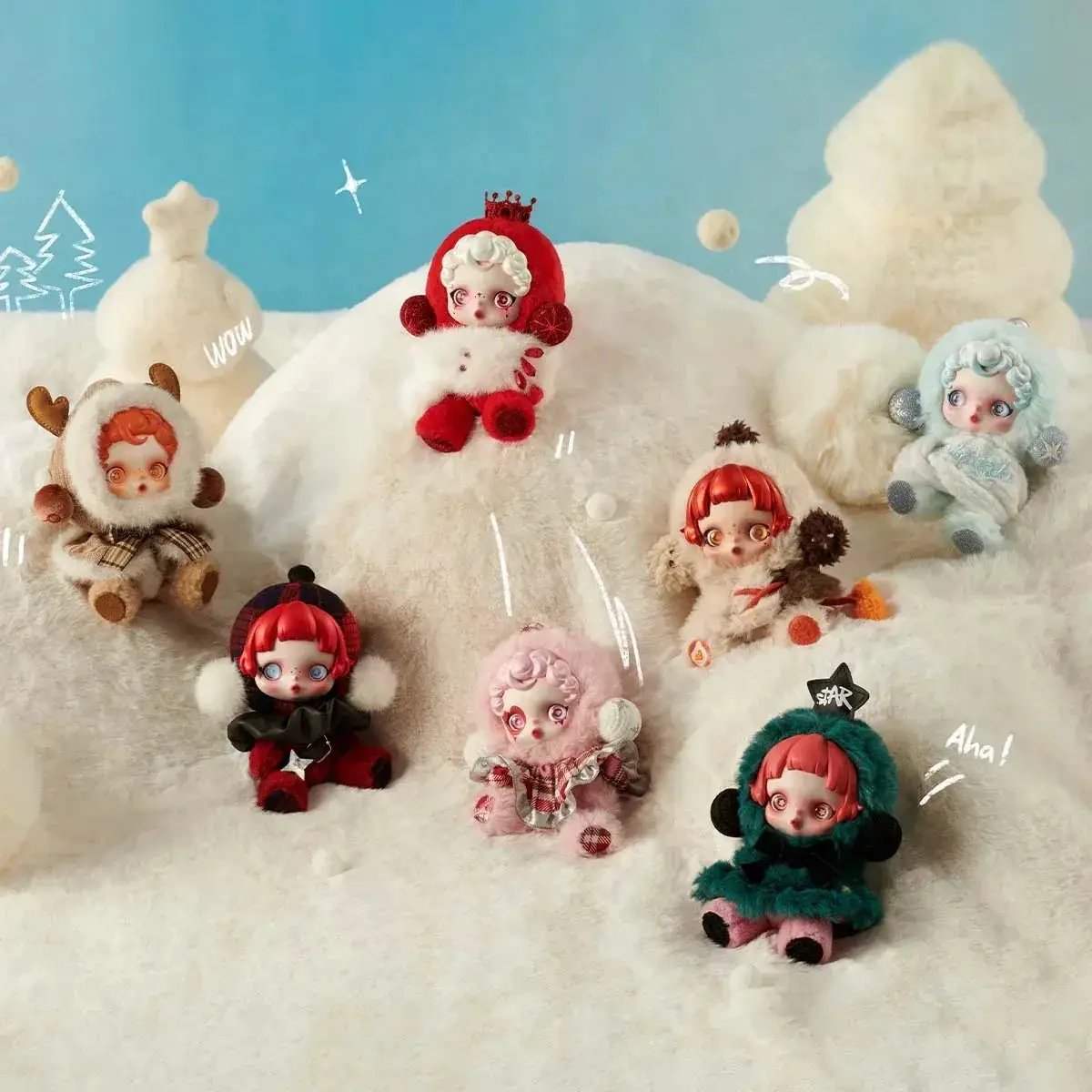 [In Stock] POPMART SKULLPANDA Winter Symphony Series Plush Keychain Blind Box (SEALED) - Image 4