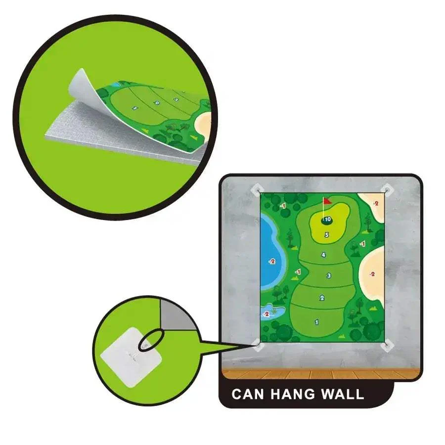 Indoor Golf Practice Mat For Kids Soft Durable 59x70 Inch - Image 5