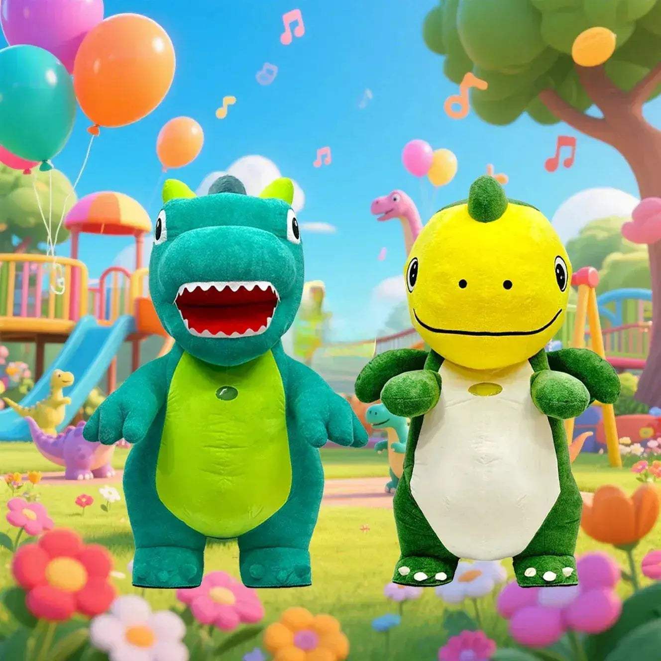 Inflatable Cartoon Dinosaur Costume For Adults Cosplay Mascot - Image 2