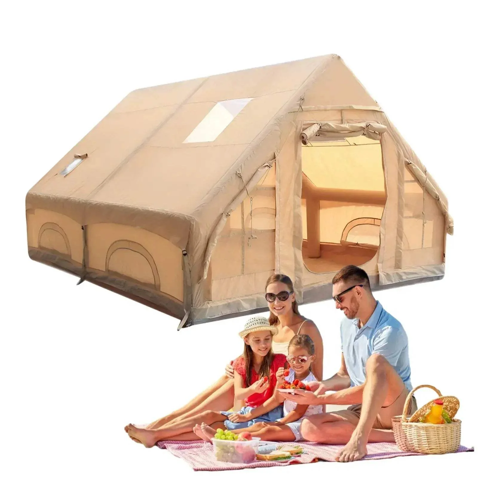 Inflatable Tent With Skylight Easy Setup For Camping