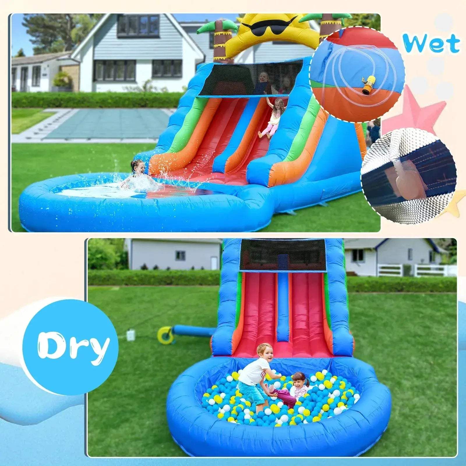 Commercial Inflatable Water Slide With 1100W Blower - Image 4