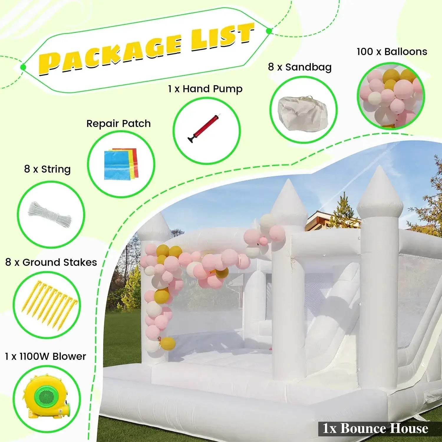 Commercial Grade Inflatable Bounce House With Slide And Ball Pit - Image 5