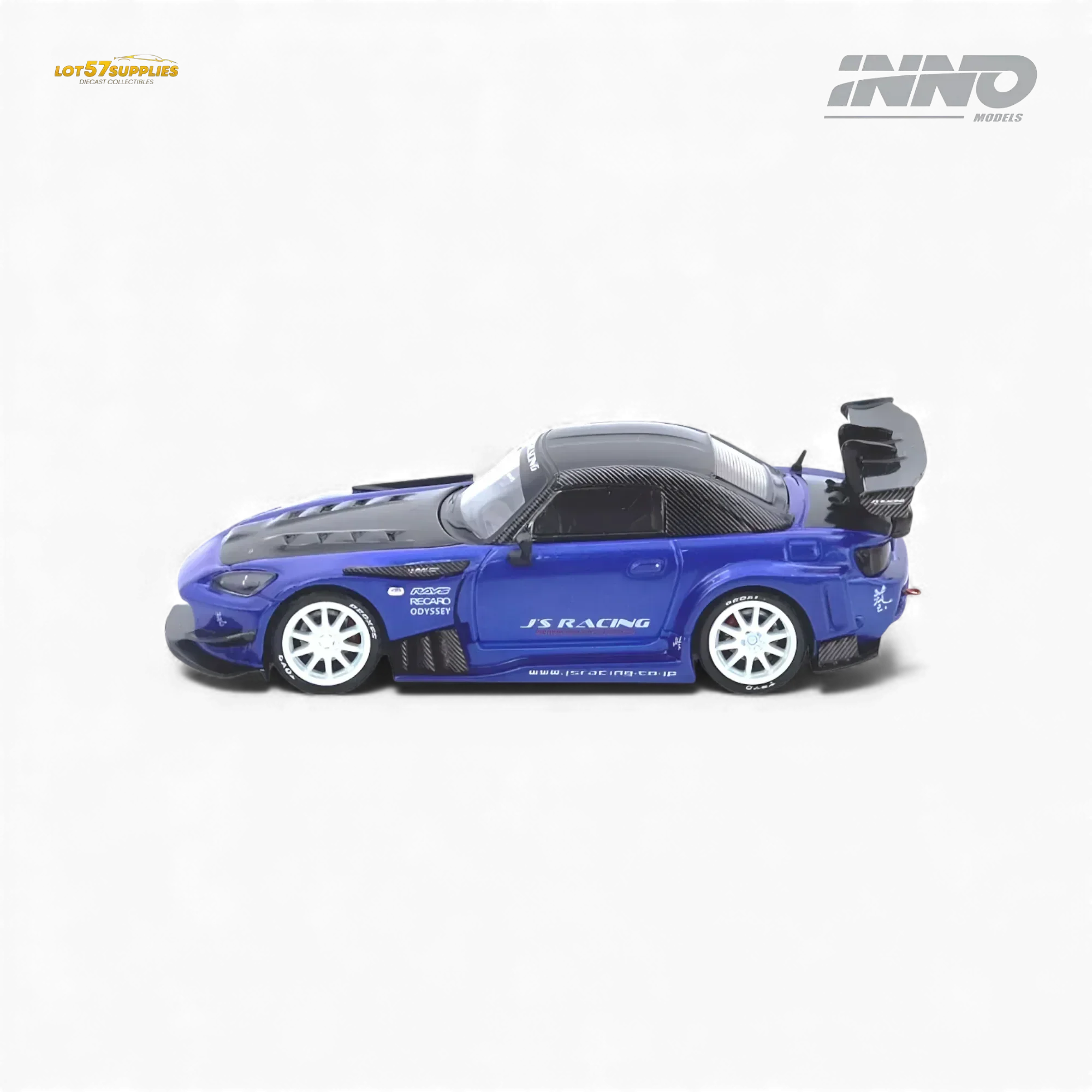 (Pre-Order) INNO64 Honda S2000 J's Racing Blue 1:64 - Image 3
