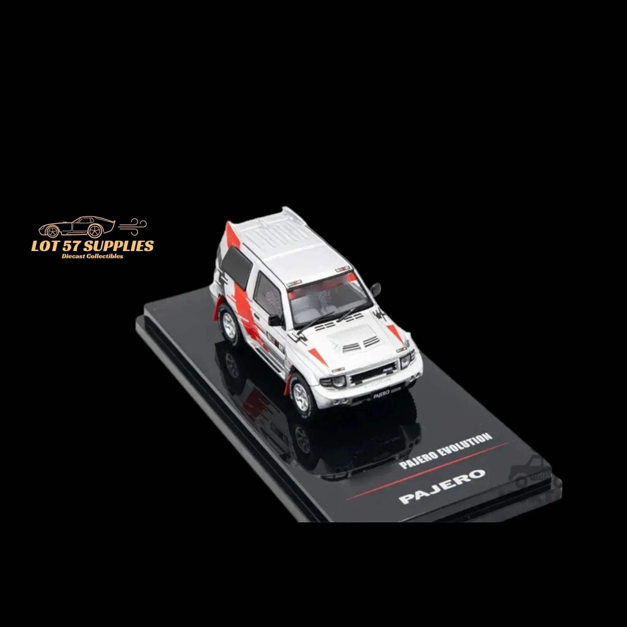 Inno64 Mitsubishi Pajero Evolution Ralliart Silver 1:64 - Image 2