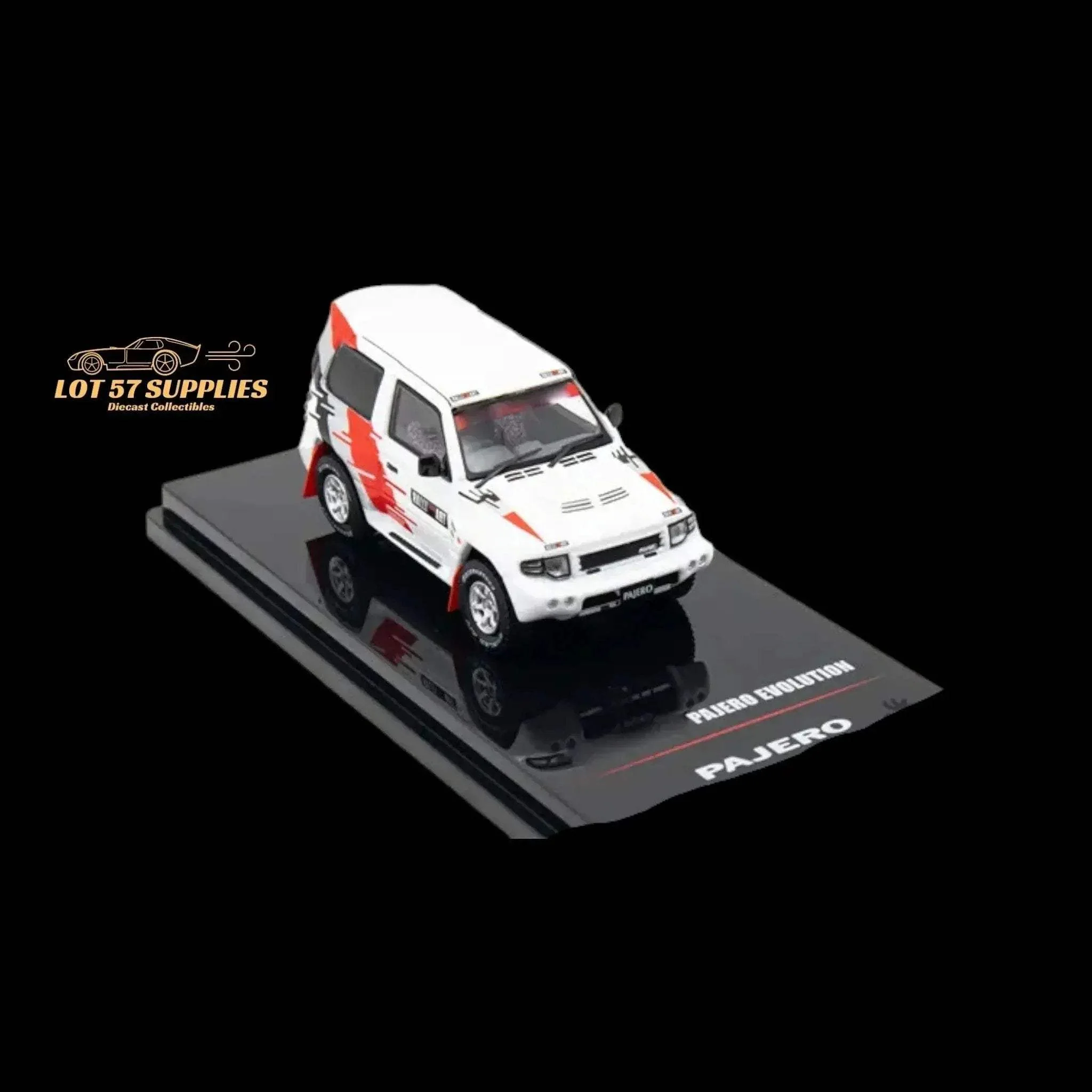 Inno64 Mitsubishi Pajero Evolution Ralliart White 1:64 - Image 2