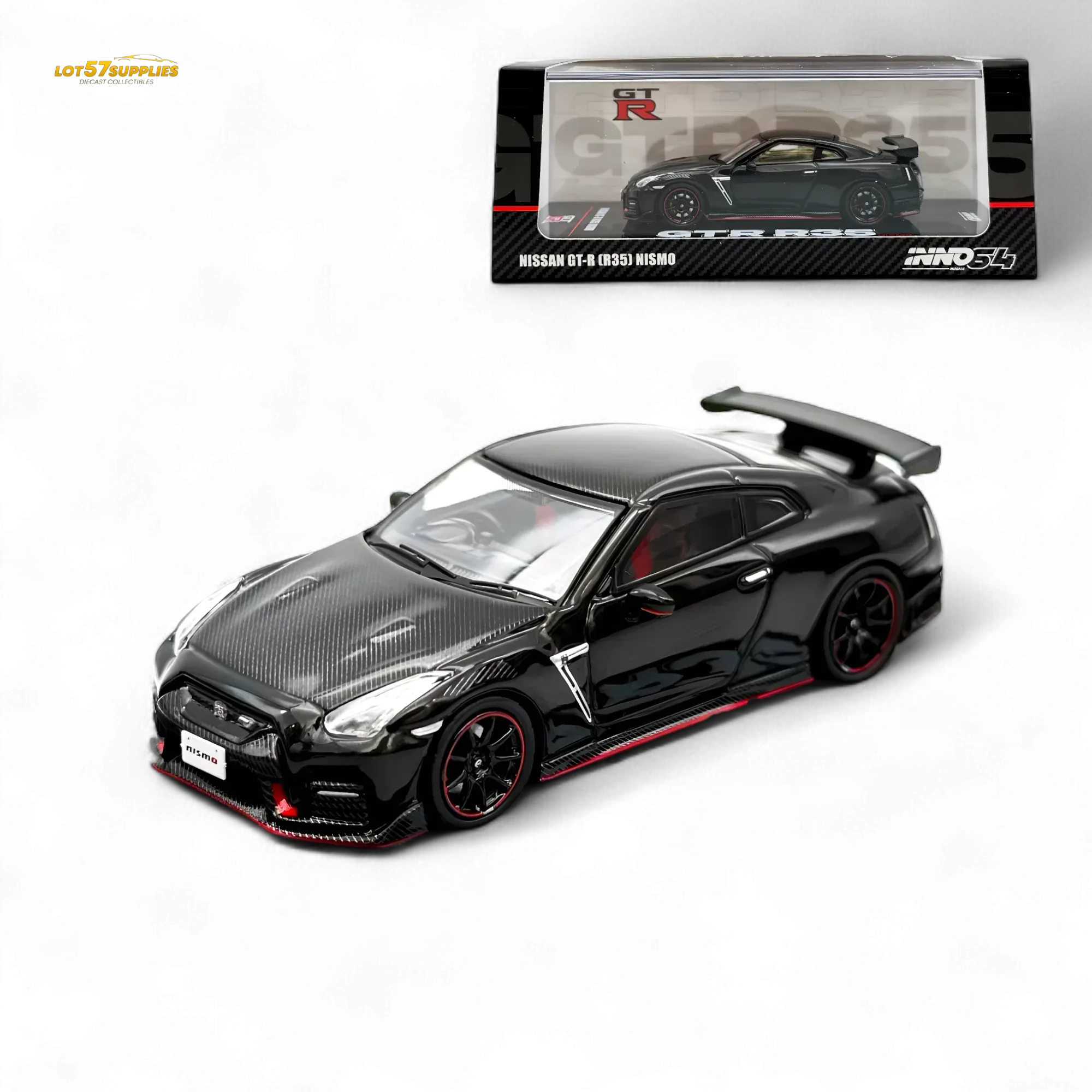 Inno64 Nissan GT-R R35 NISMO Black 1:64